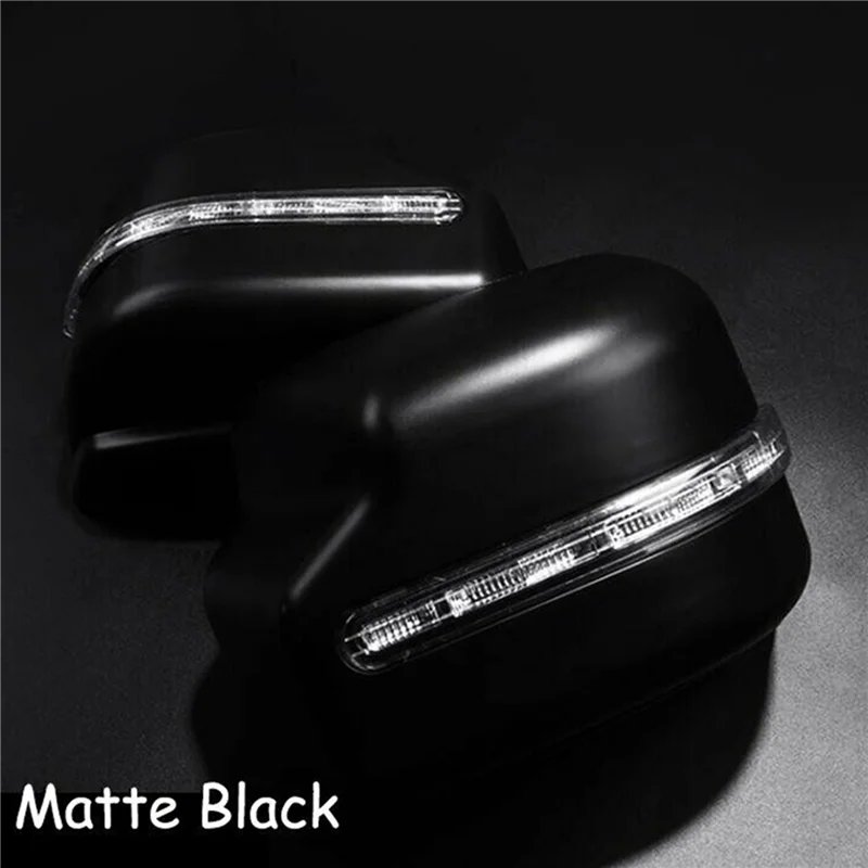

Lasting 4X Rear View Mirror Cover Side Wing Mirror Cap Shell With Turn Signal Light For Suzuki Jimny Jb64 JB74 2018-2020 Black