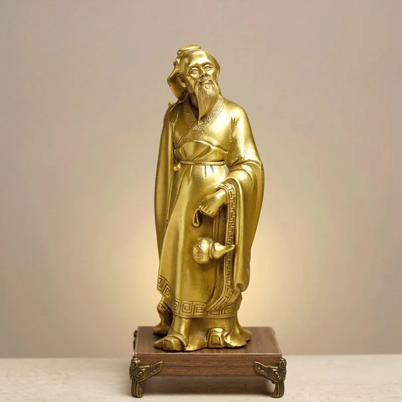 Copper Famous Chinese doctor Statue Hua Tuo doctor Statue Office Home Decor Gift for Desk Ornament
