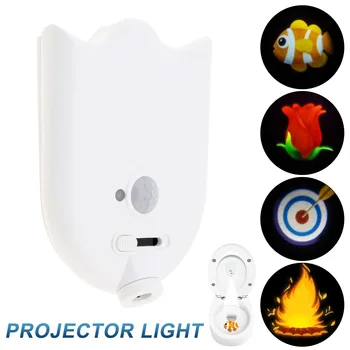 ไฟเครื่องฉายแสงกลางคืนสำหรับตกแต่งห้องน้ำน่ารักอุปกรณ์ห้องน้ำ/ห้องน้ำพร้อม saklar TOGGLE 4รูปแบบ