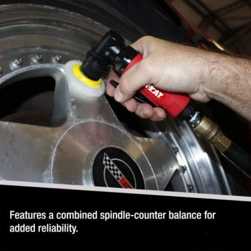 Ferramentas pneumáticas 6320: Lixadeira e Polidora de Ponto com Cabeça Orbital Interna de 1/8 Polegadas 13.000 RPM