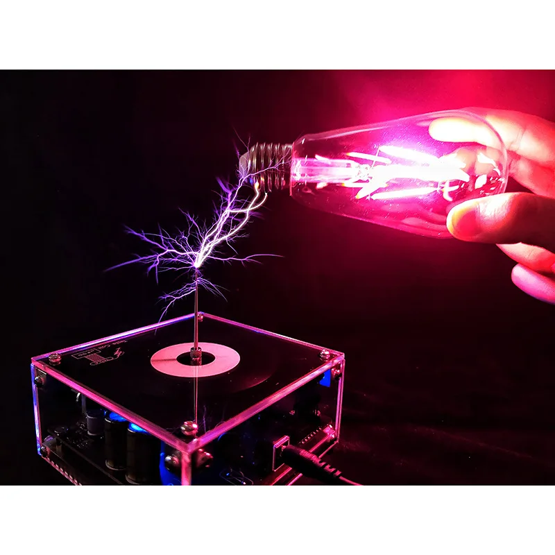 Bluetooth Music Tesla Coil Arc Plasma Loudspeaker Wireless Transmission Experiment Desktop Toy Model SSTC SS02