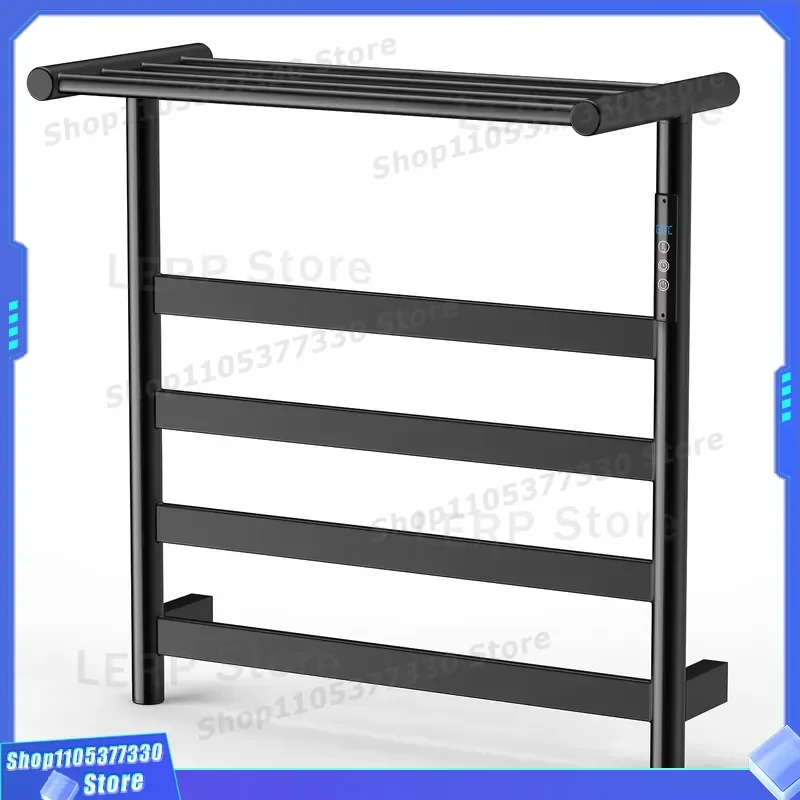 Smart Electric Towel Rack Stainless Steel Heated Bathroom Drying Rack Constant Temperature Household Toilet Warmer for Home