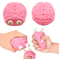 Shocking Flip Brain Squeezing Toy Pressure Anxiety Relieving Ball Toy Child Fun Brain Statues Stunning Stickiness Squeezing Toy