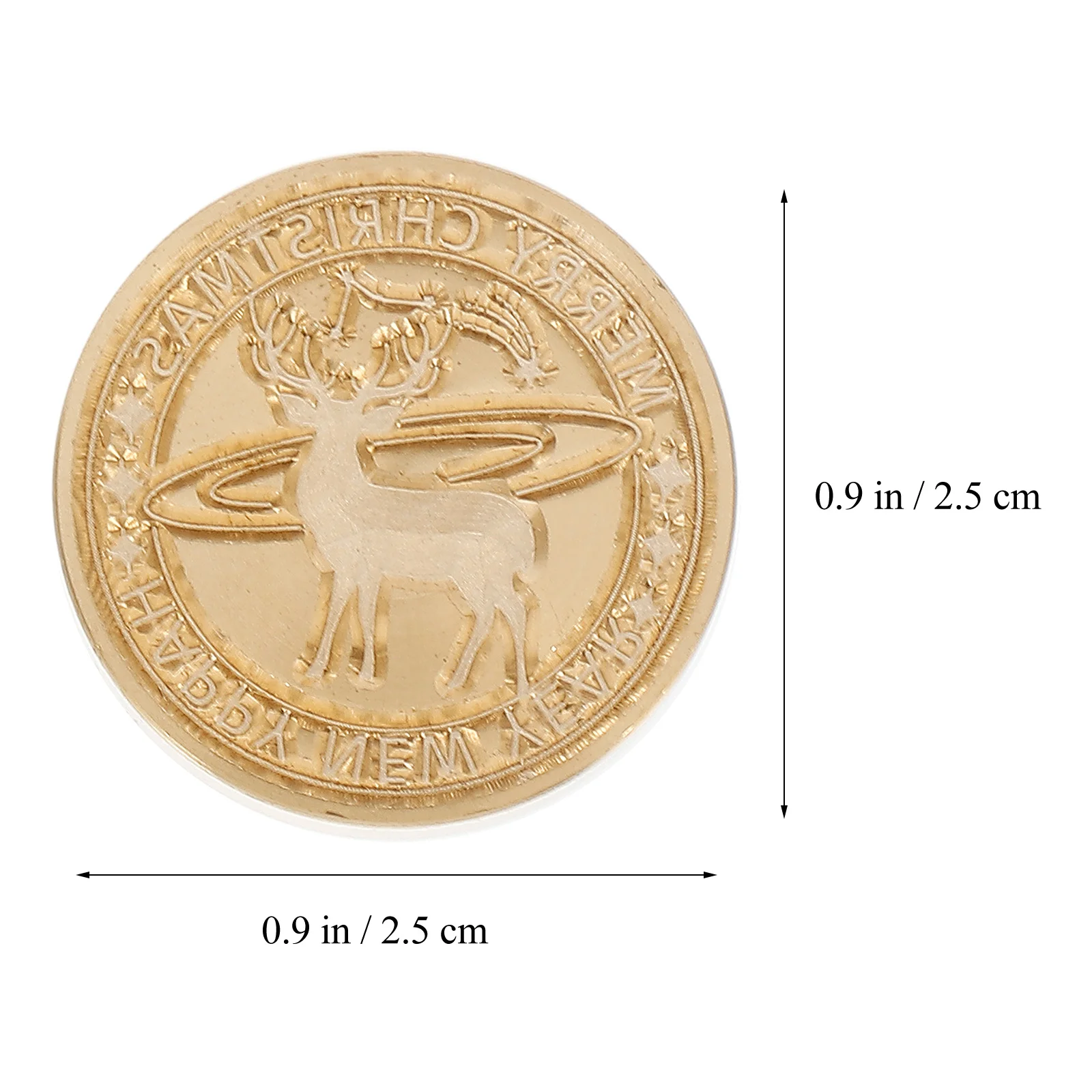 

1Pcs Fire Wax Seal Stamp Head Christmas Design Alloy Envelope Sealing Craft Decorative Wax Seal Replacement for Invitations Xmas