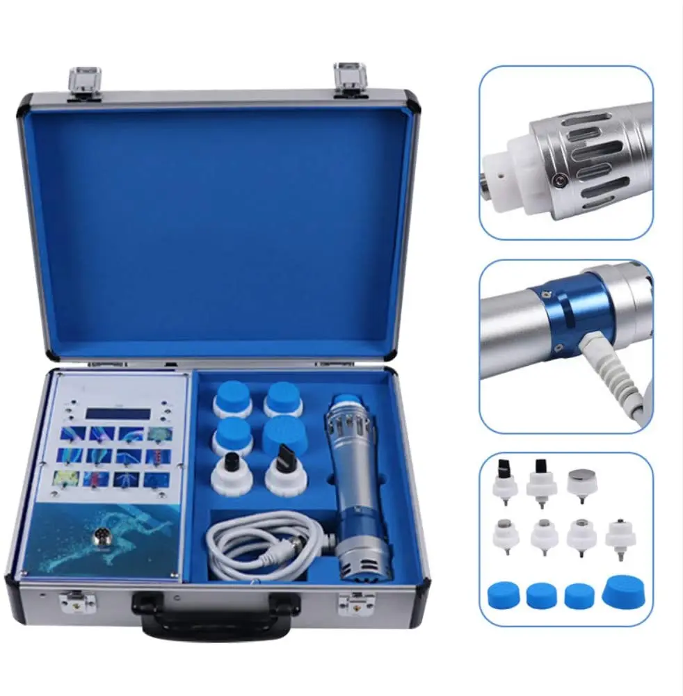 Pain Relief Shockwave Therapy Machine Pevor Portable Extracorporeal ED Shock Wave Machine Muscle Massager With 7 Massage Head