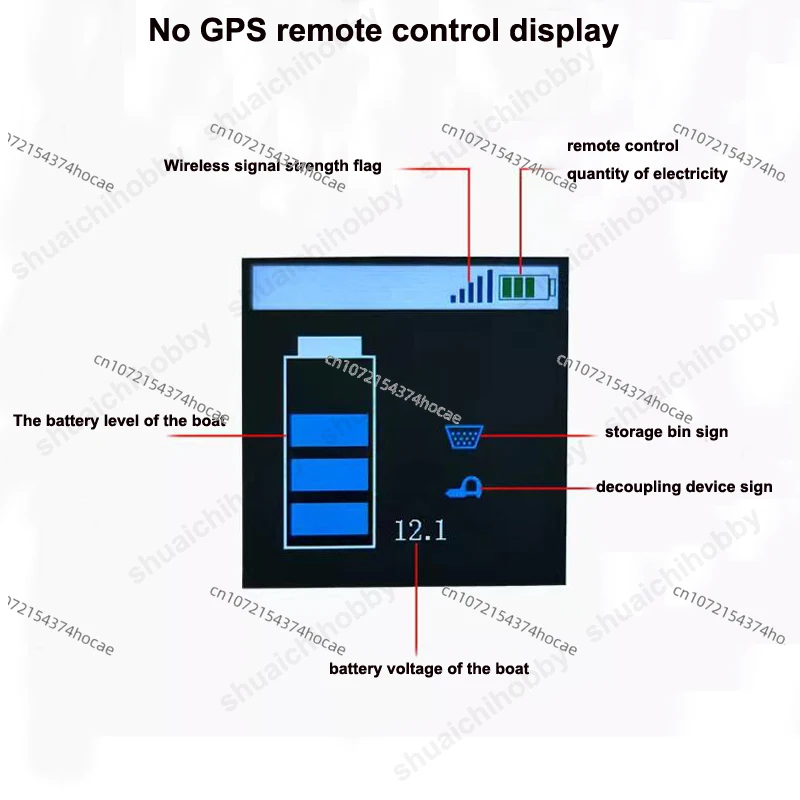 2025 heißer verkauf 1Set RX40G Fernbedienung mit 1,54 zoll Farbe Screen Display 12 V/24 V 15A-40A Empfänger GPS One Click Return für Tra
