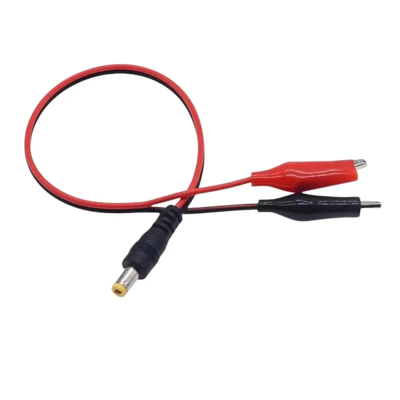 1PC 2 Alligator Clip to 1 Male or Female DC Power Plug Connector Adapter DC 5.5*2.1mm Clips Crocodile Test Leads image 5