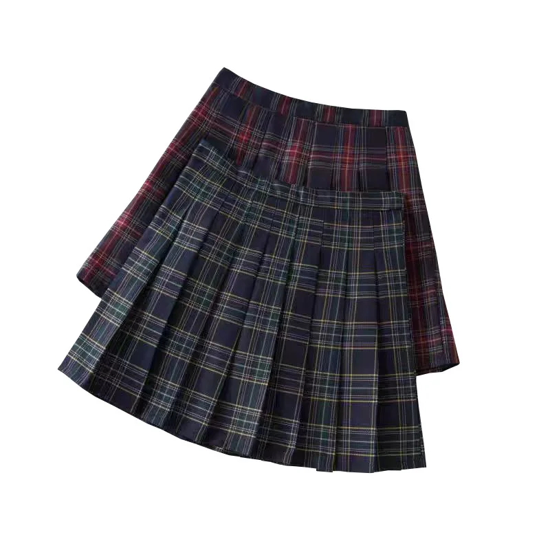 Summer New Golf Women's Outdoor Sports Shorts Lining Skirt Slim Fit Checkered Pleated Skirt Casual A-line Versatile Short Skirt