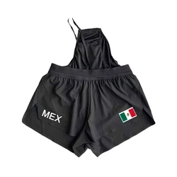 MEX Men Running Shorts Fitness Quick Dry GYM Short Jogging Training Workout Summer Sport Shorts