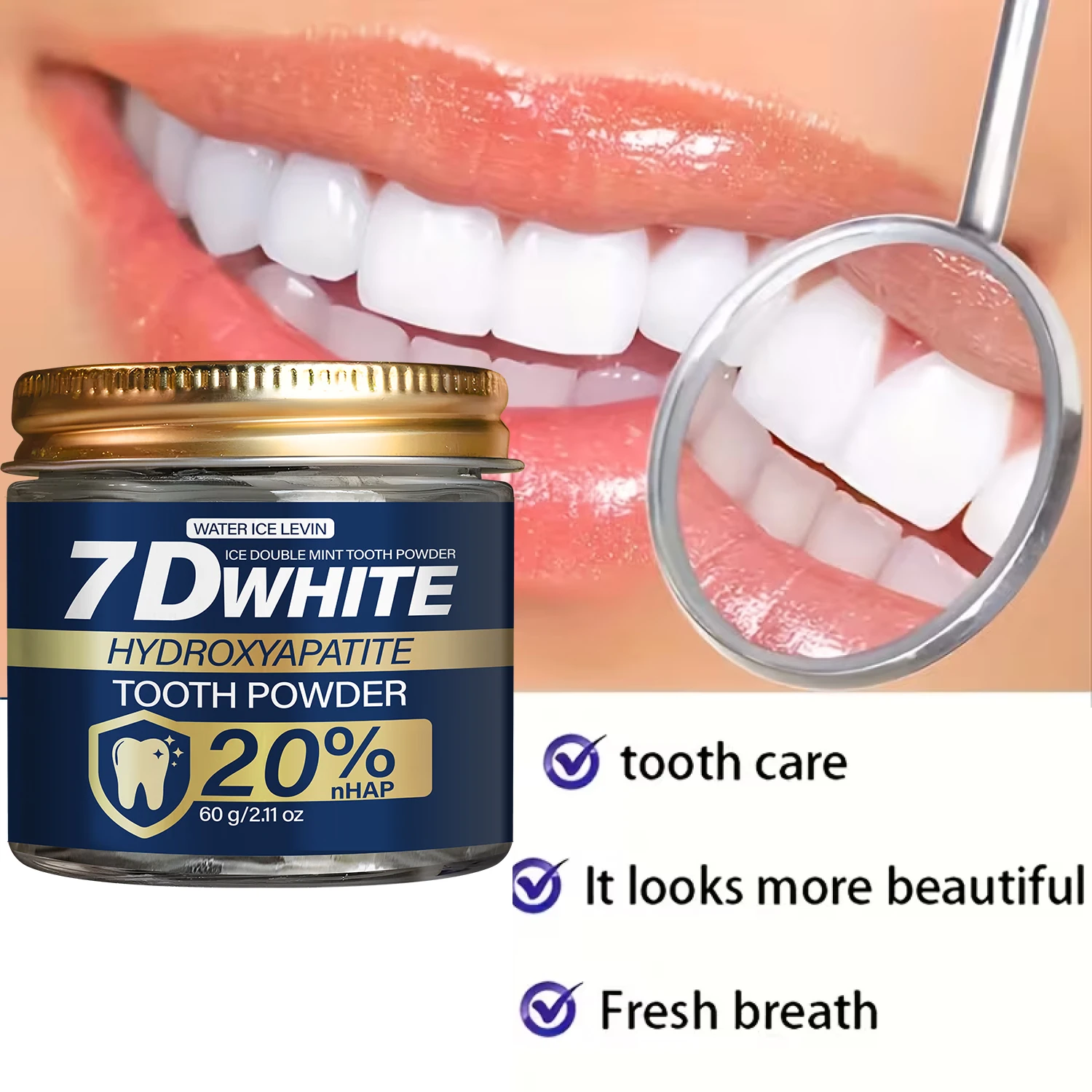 ผงขัดฟันไฮโดรซีอะพาไทต์ 7D สีข - Teeth Whitening Oil Pulling บทวิจารณ์และราคา