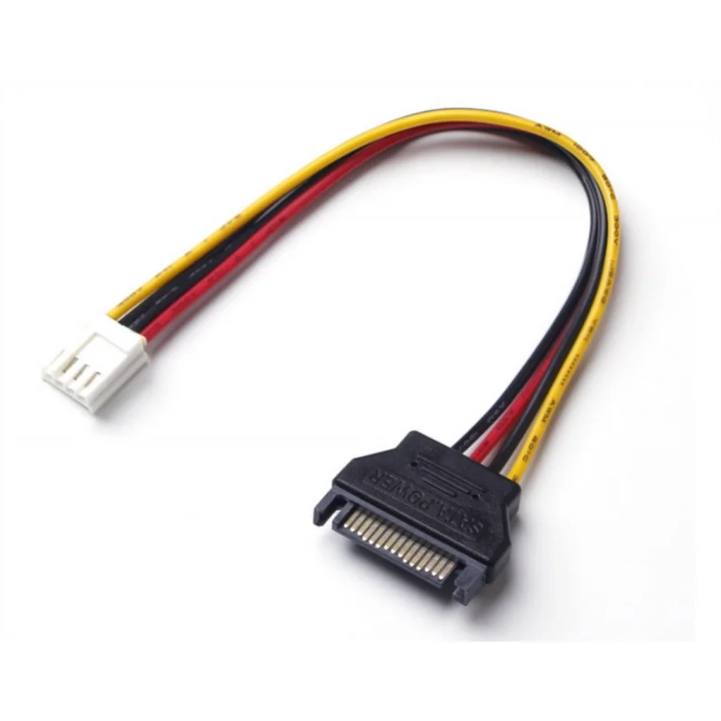 Cable adaptador convertidor de alimentación Z 5X SATA macho de 15 pines a mini 4 pines Floppy D para minería