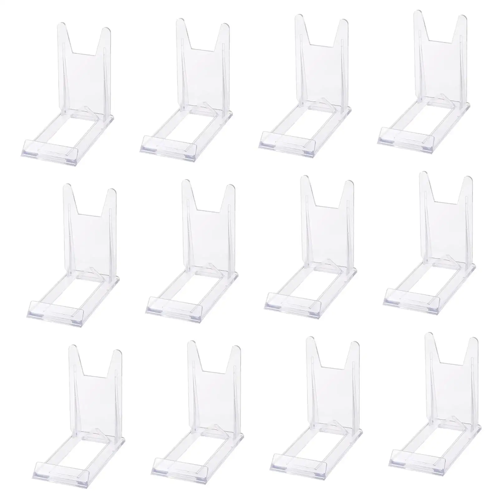 12x Plate Display Stands Adjustable Book Stands for Cookbooks Pictures Cards