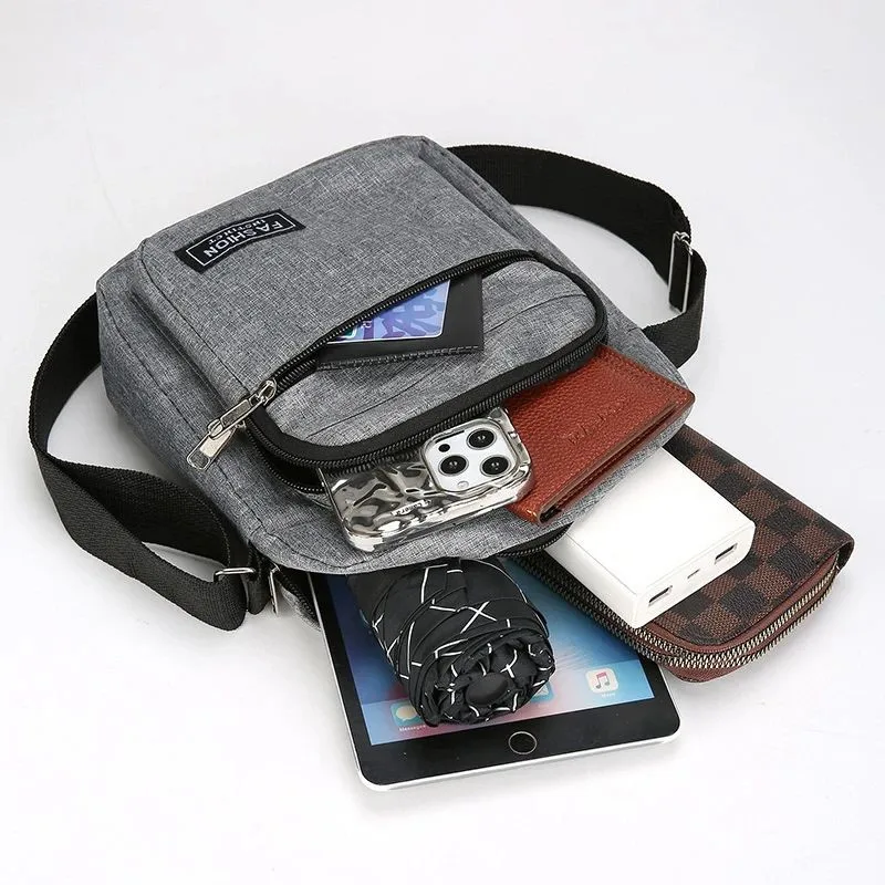 Unisex Waterproof Shoulder Messenger Bag Large Capacity Multifunctional Crossbody Pack for Outdoor Travel Work and Daily Use