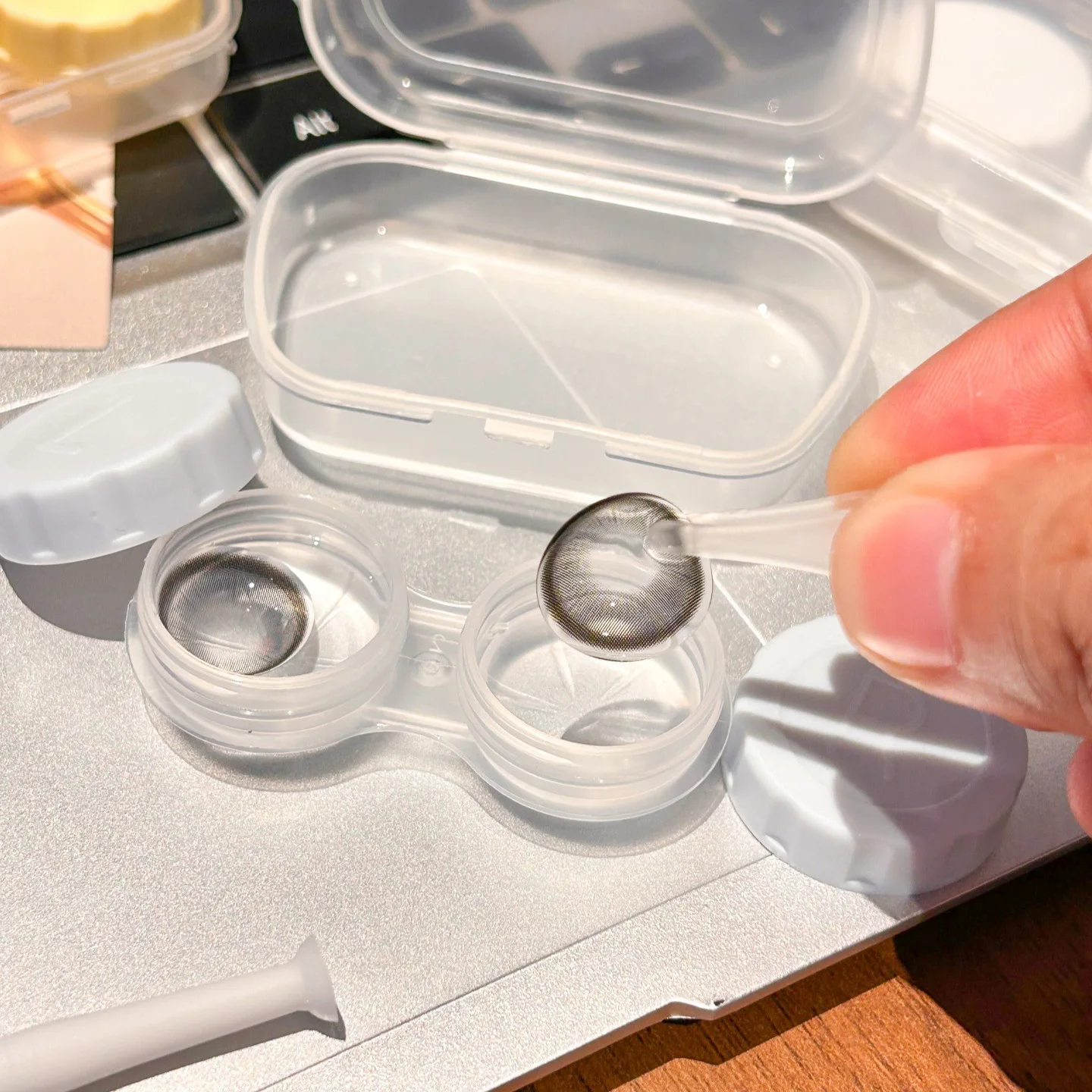caixa-de-armazenamento-para-lentes-de-contato-coloridas-com-pinca-e-bastao-de-succao-kit-de-viagem-recipiente-transparente-e-portatil-para-lentes