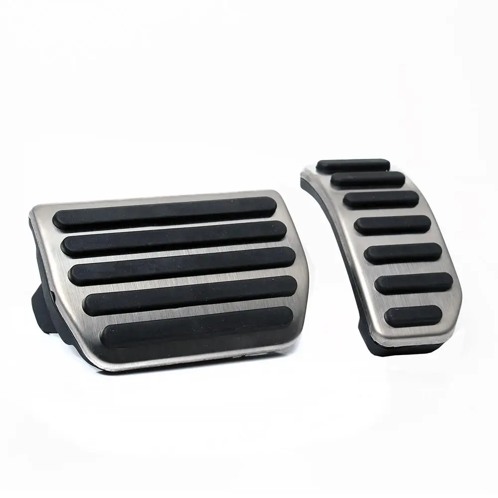 Edelstahl AT Auto Pedale Fußstütze Gas Bremspedal Abdeckung für 2011-2017 Volvo V60 V70 S60 S60L XC60 XC70 S80 S80L LHD – Detail 5