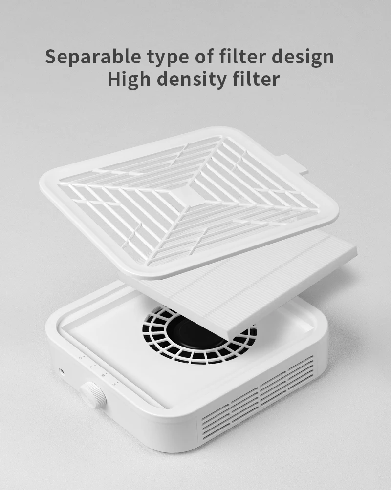 Suction Nail Vacuum Cleaner Manicure 120W Turbine Brushless Cleaner for Manicure Low-noise Dust Collector Fan Vacuum Cleaner