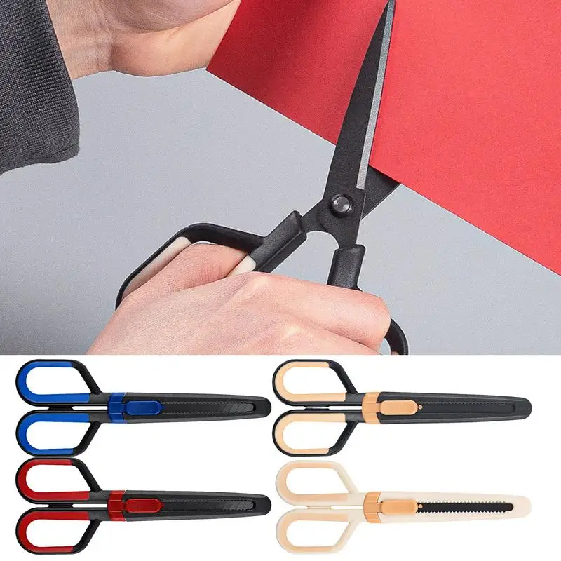 Scissors All Purpose Craft Scissors Sewing Cutter Desk Scissors 2 In 1 Cutting Tool Multipurpose Scissors Comfort Grip For Home