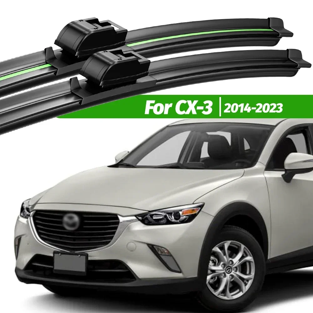 

For Mazda CX-3 CX3 CX 3 2014-2023 2pcs Front Windshield Wiper Blades 2015 2017 2018 2019 2020 2021 Windscreen Window Accessories