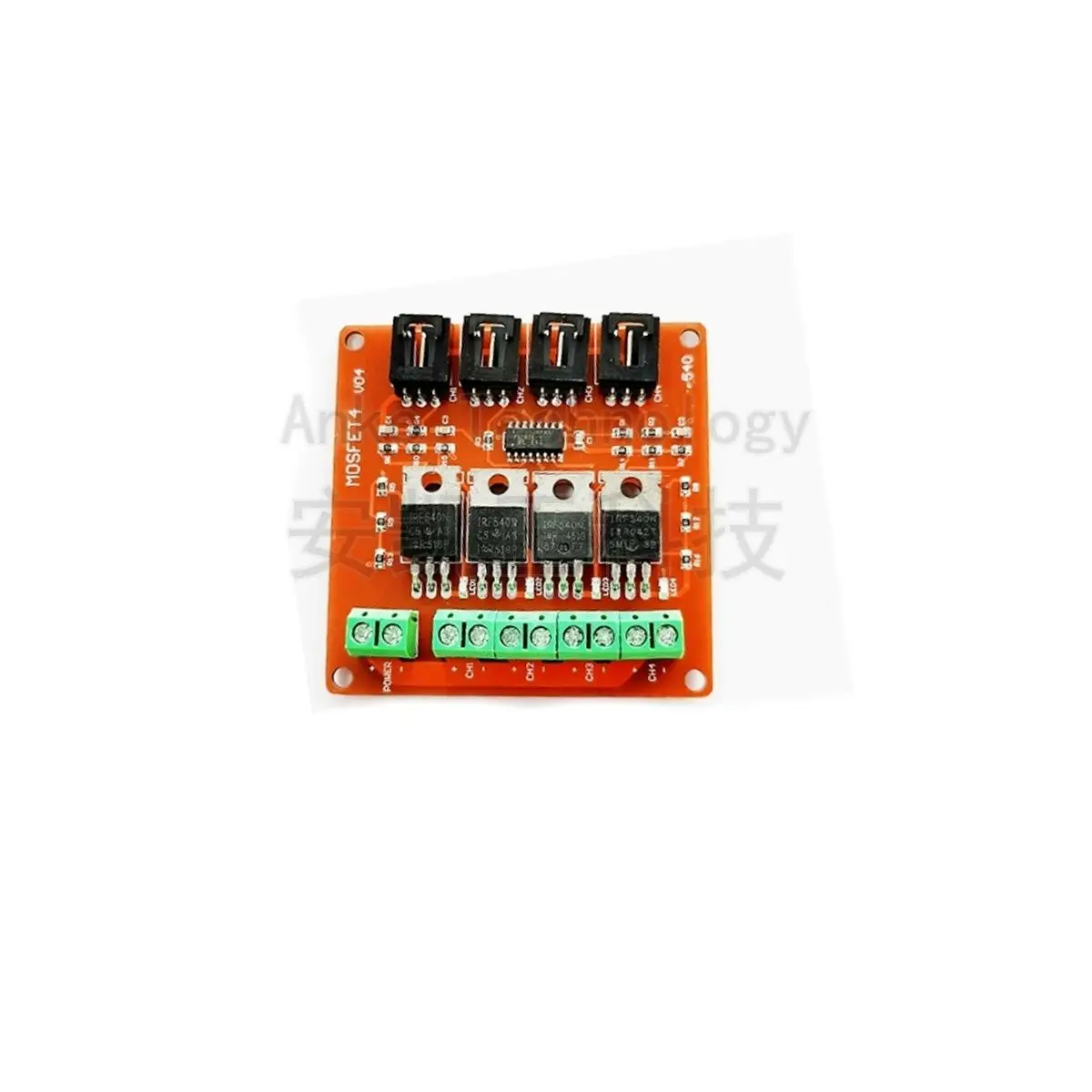 Electronic building blocks 4-way switch / MOSFET switch / IRF540 isolated power module power supply