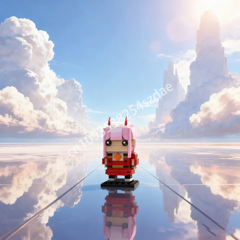 

135 шт. MOC Zero Two Darling The Franxx Brickheadzed модель строительные блоки DIY креативные игрушки идея рождественские подарки образовательный кирпич
