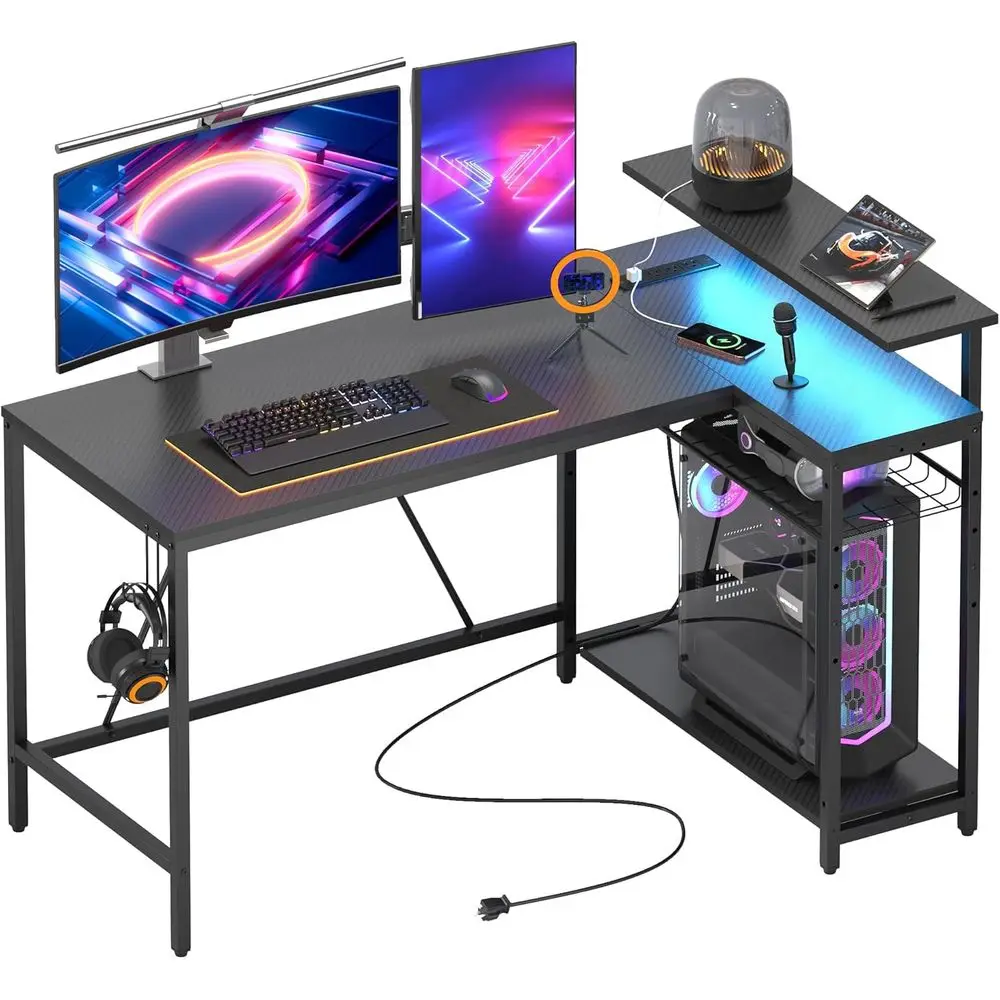 Led-Lit L-Shaped Ga…