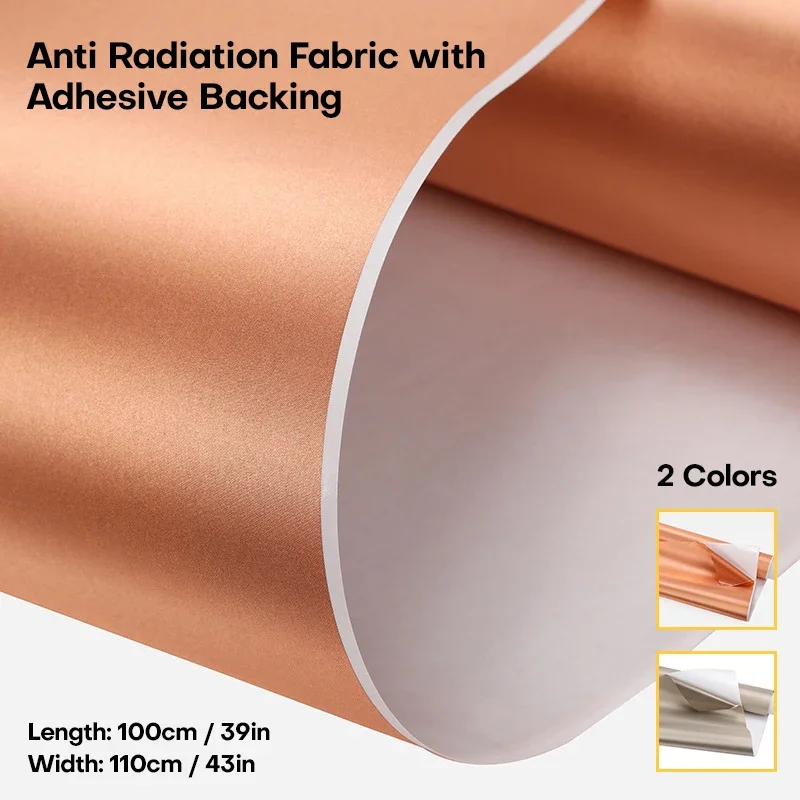 Faraday Fabric Rfid/emi/rf Shielding Block Wifi Anti-Radiation Conductive Magnetic Copper/nickel Emf Protection Cloth Adhesive