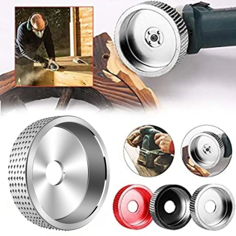 1Pc Round Wood Angle Grinding Wheel Sanding Carving Rotary Tool Abrasive Disc for Angle Grinder Tungsten Carbide 16mm Bore view 3