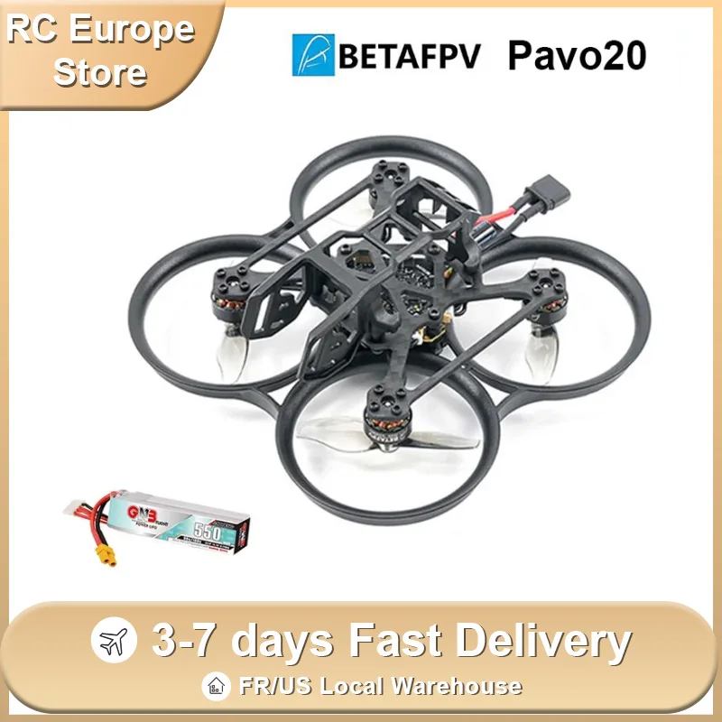 BETAFPV Pavo20 ELRS Brushless Whoop 3S Battery RC Quadcopter Mini Drones  for DJI O3/Vista/RunCam