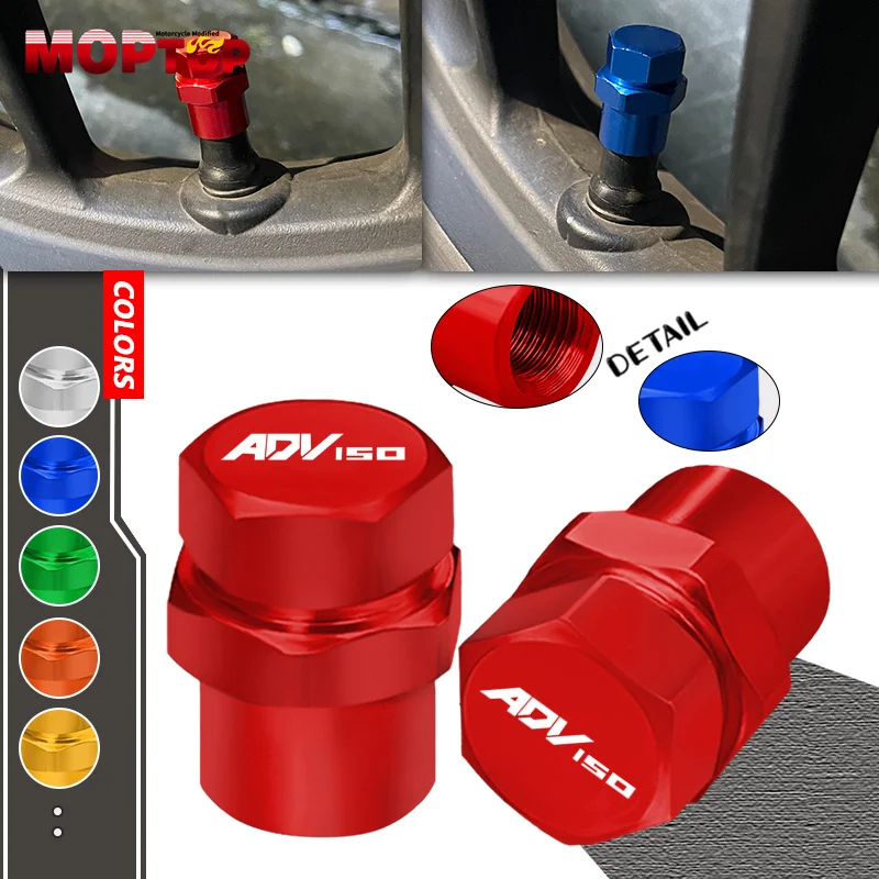 NEW Motorcycle Accessories CNC Tire Valve Air Port Stem Cover Caps For HONDA ADV150 ADV160 ADV350 adv150 adv160 adv350