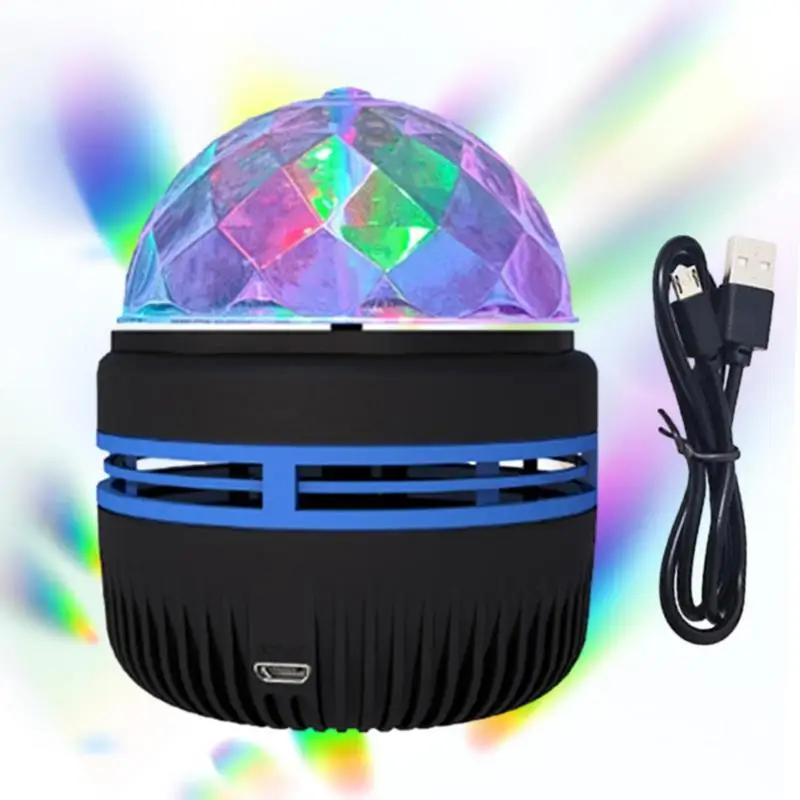 Star Projector Lamp Usb Powered Colorful Rotating Magical Ball Light Car Atmosphere Lamp KTV Bar Disco DJ Party Stage Light