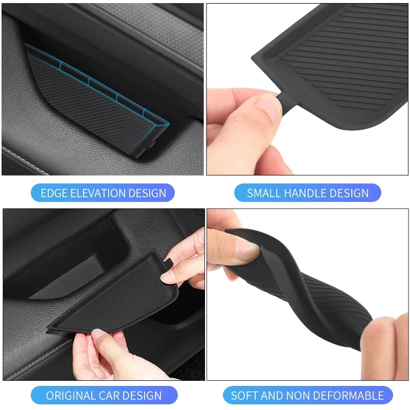 Car Door inner armrest Silicone pad For Honda CRV CR-V 6th 2023 2024 Door Inside bowl armrest protective sticker Auto accessorie