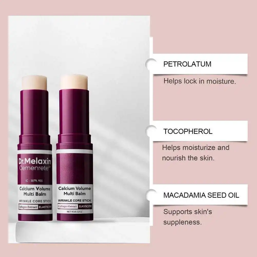 كريم عين عصا الكولاجين العناية بالبشرة عصا الترطيب مكافحة الشيخوخة المضادة للتجاعيد مرطب للوجه عيون الشفاه 9 جرام