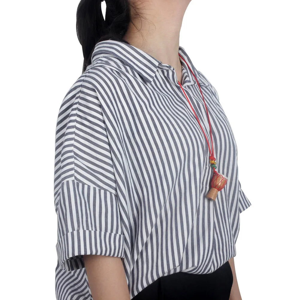 

Wooden Mini African Hand Drum Classic Djembe Handcrafted Solid Wood Hollowed Rings Tuning Vertical Ropes