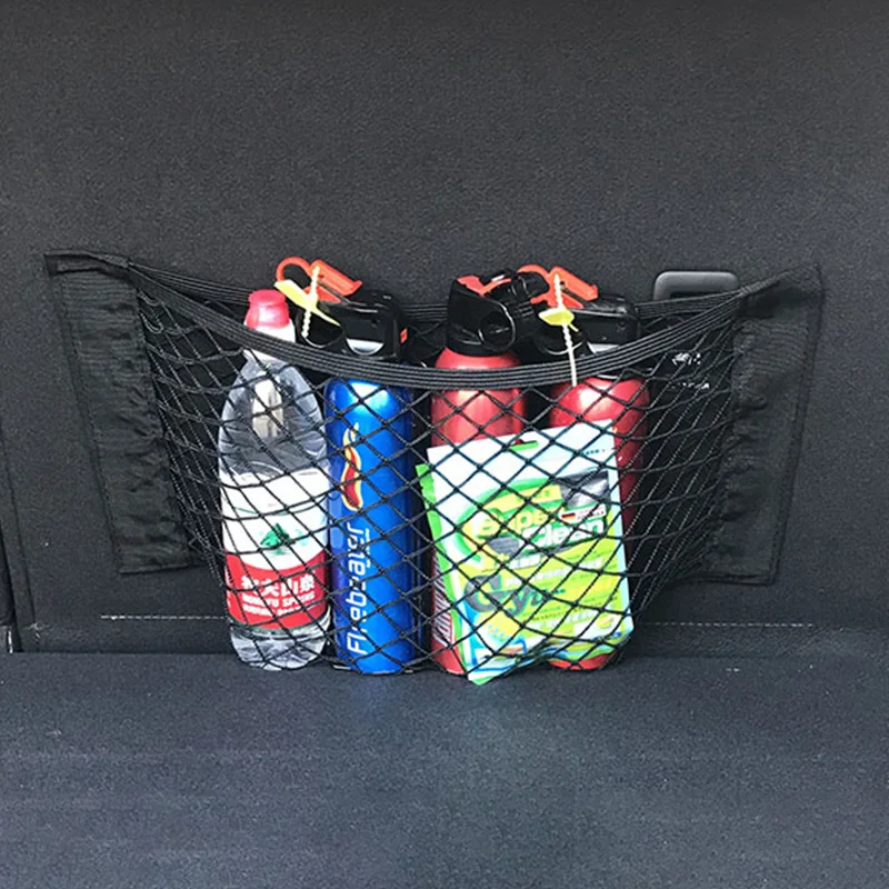 Auto Seat Side Interior Back Sundries Pocket Holder Universal Car Organizer Mesh Storage Bag Net Pocket Phone Holder Net