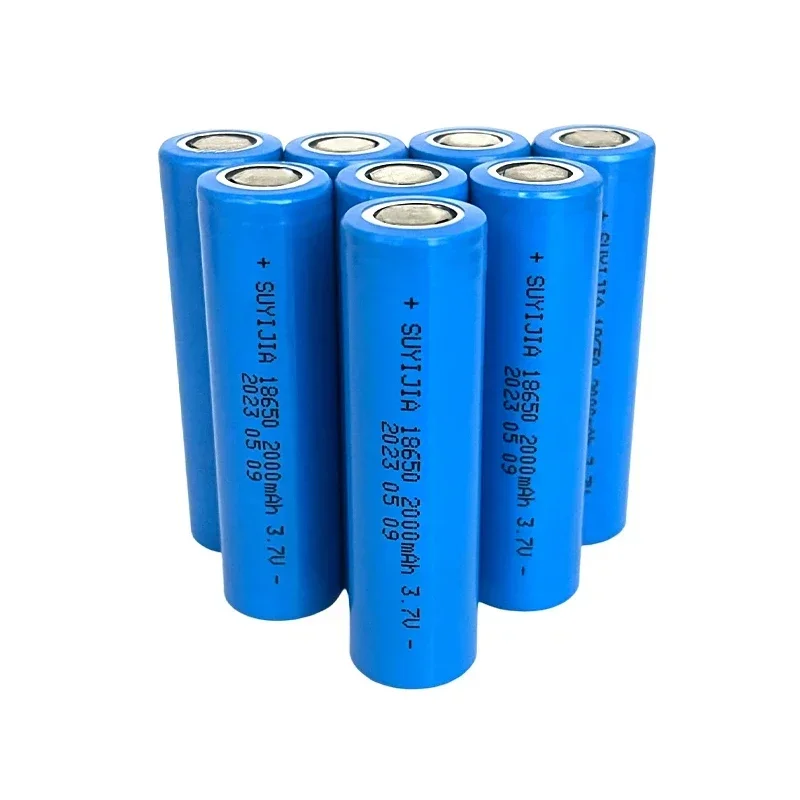 10-100pcs  18650 3.7V 2000mAh Li-ion Rechargeable Batteries for Strong Light Flashlight Headlight Mobile Phone/medical Equipment