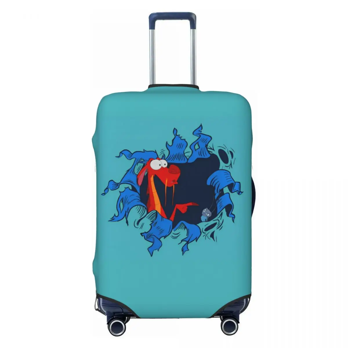 

Custom Mulan Cartoon Travel Luggage Cover Washable Suitcase Cover Protector Fit 18-32 Inch