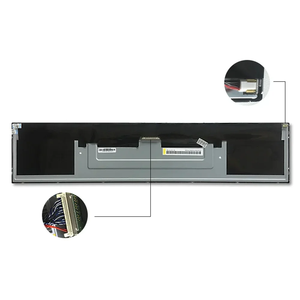 28 Inch Display Ultra Wide Stretched Bar Lcd Monitor Supermarket Shelf Edge Screen Advertising Player 1920*360