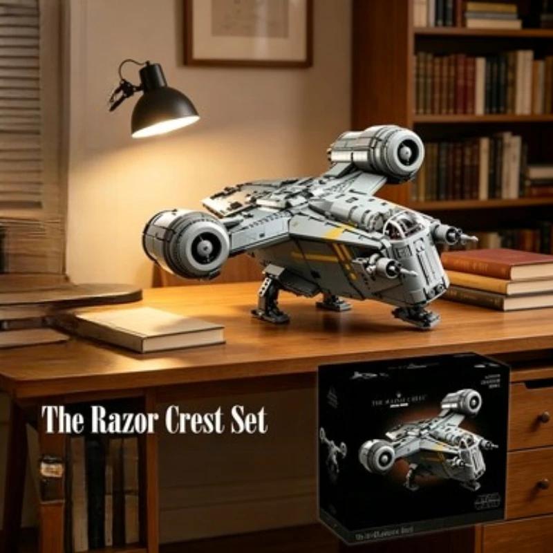 

75331 Bandai Razor Crest Spaceship Building Toy 6187PCS Model Kit Party Gathering Guest Gift compatible with LEGO bricks