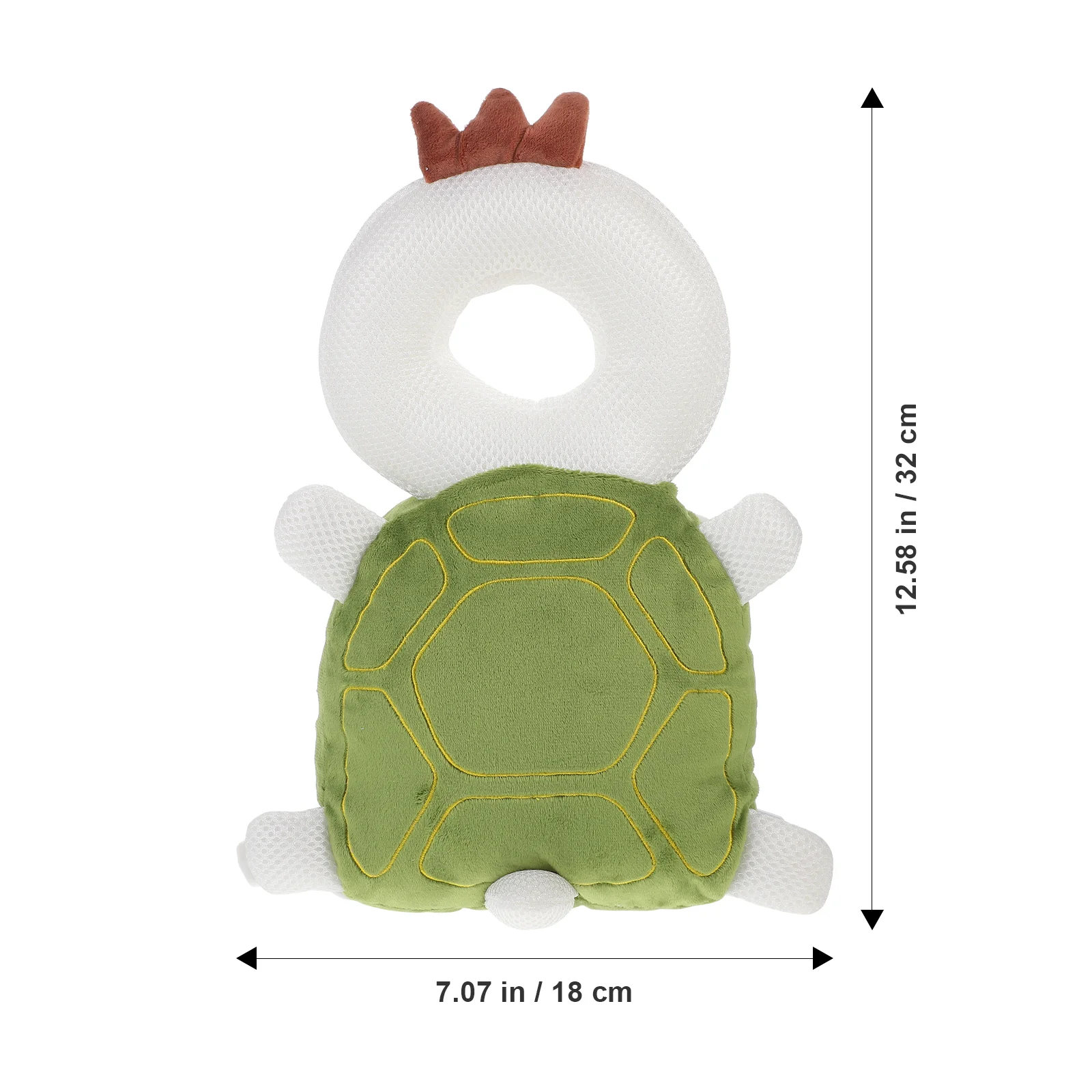 Protector de cabeza Mochila de protección para bebés Niño ajustable para linda tortuga infantil