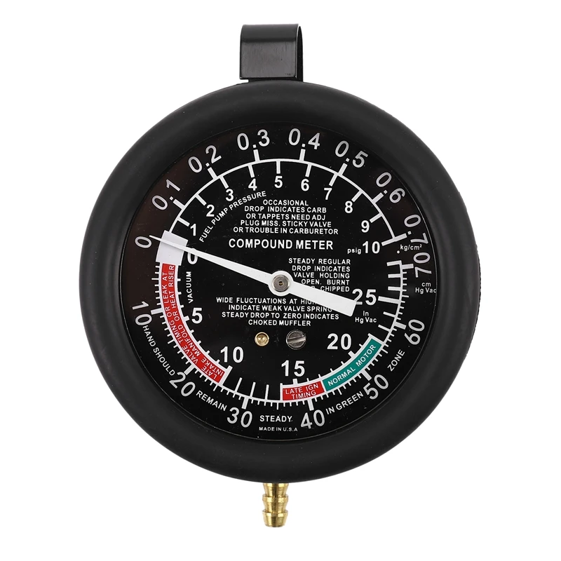 Multifunction Car Engine Vacuum Pressure Gauge Meter For Fuel System Vaccum System Seal Leakage Tester