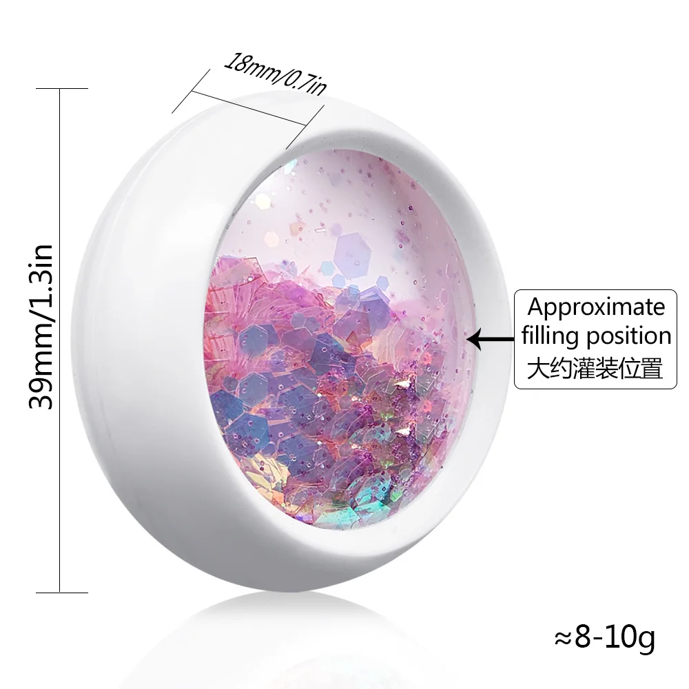 2025 Nieuw kerstglitterpoeder Nail Art Winter Sneeuwvlok Ultradun gemengd ornament