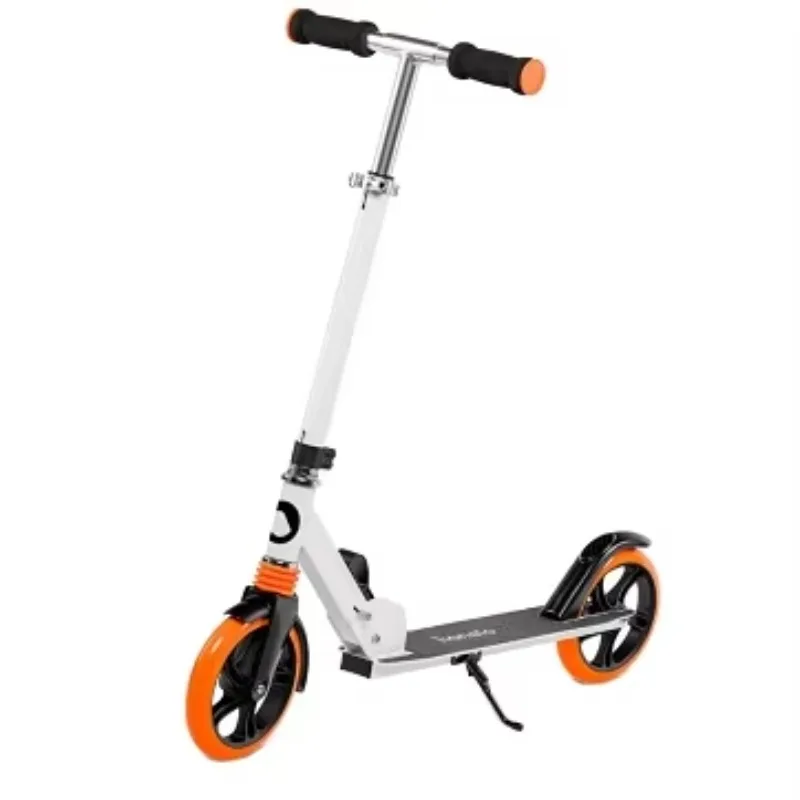 

STLF Compact Folding 200MM Big PU Wheel Kick Scooter Great for Adults and Teens