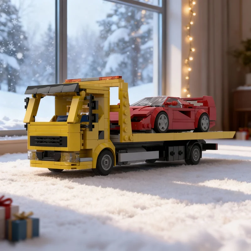 

Конструктор MOC «Эвакуатор» (453 детали), серия City Champions, 8-широкая модель, игрушка-подарок, креативный коллекционный набор для демонстрации, премиум-класс, для взрослых и детей