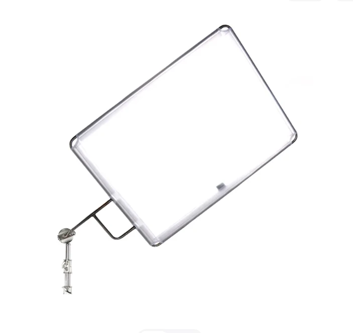 إطار لوحة ناشر العلم المعدني أسود أبيض عاكس القماش لإضاءة التصوير الفوتوغرافي في الاستوديو #1