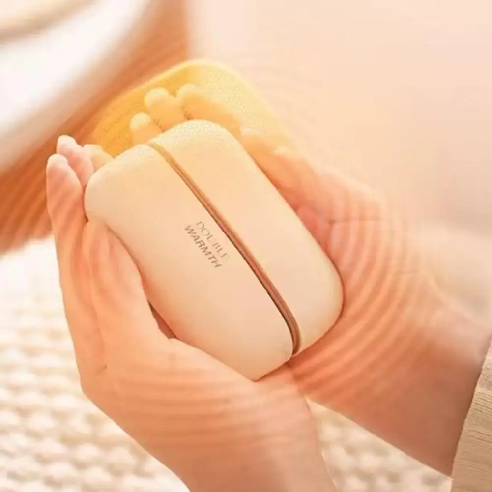 Aquecedor de mãos usb magnético portátil design dividido almofada de aquecimento recarregável criativo casa viagem escritório calor das mãos