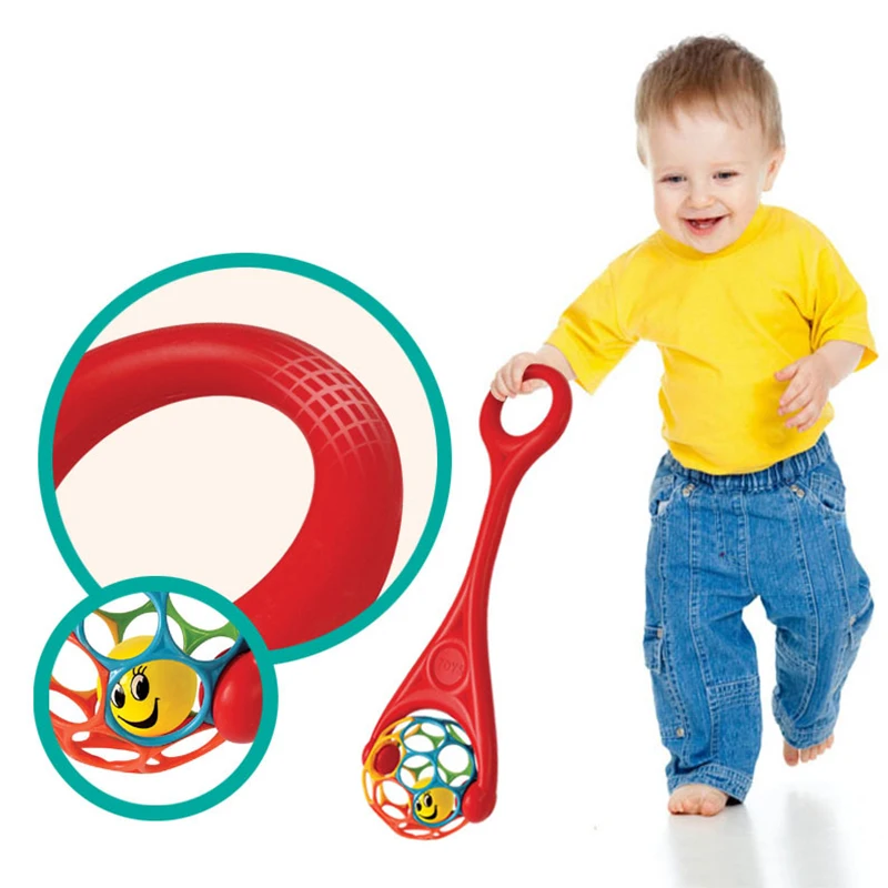 Baby Rattles Soft Hand Bell Grasping Hole Ball Game Newborn Teether Toys Developing Intelligence Educational Toys For Children