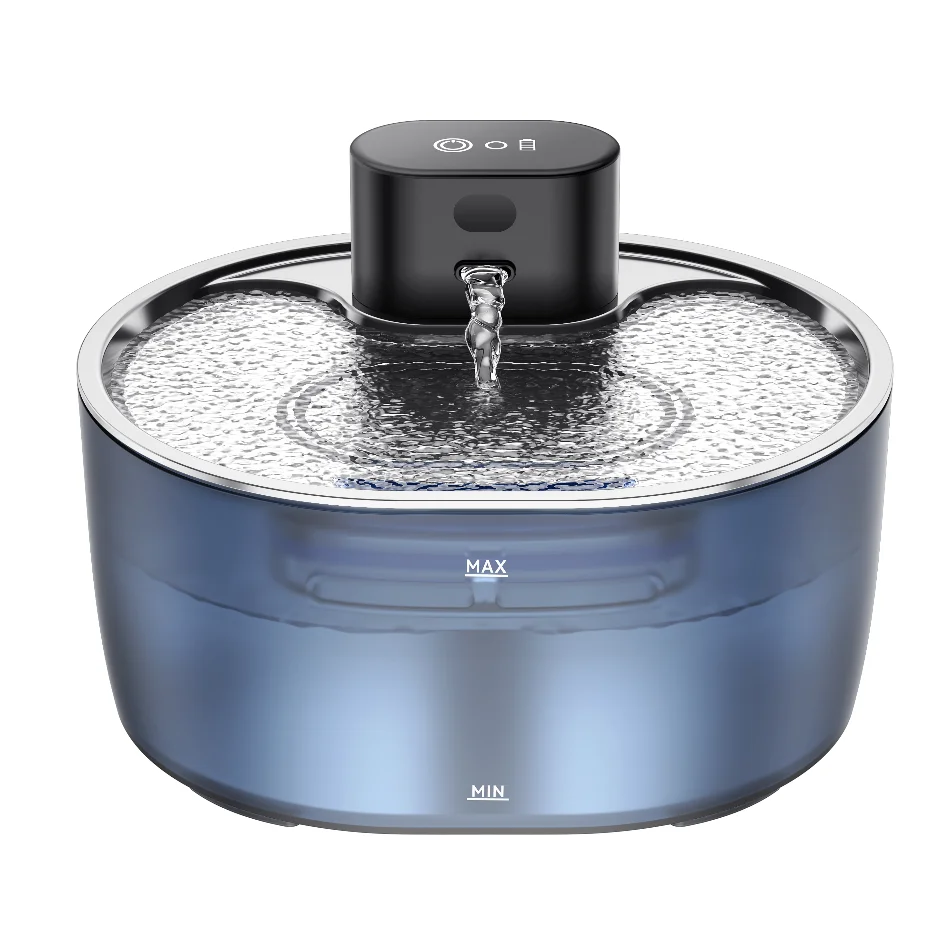 

2025 New Pet Products Wireless Cat Water Fountain 5000mAh Battery Cat Feeder Water Dispenser Wireless