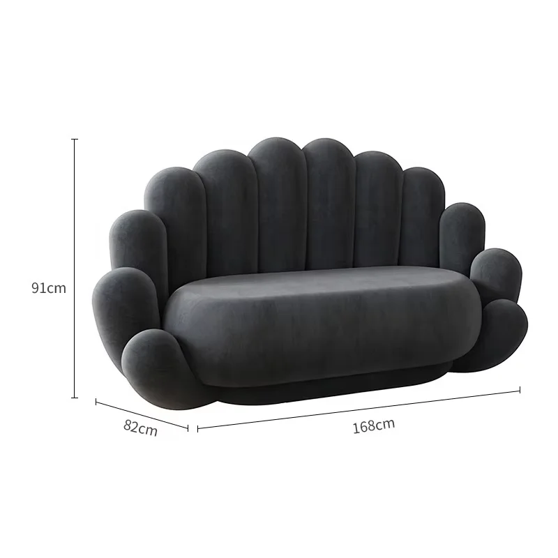Nordic Beauty Salon Reception Salon Sofa Barbershop Waiting for Sofa Wholesale