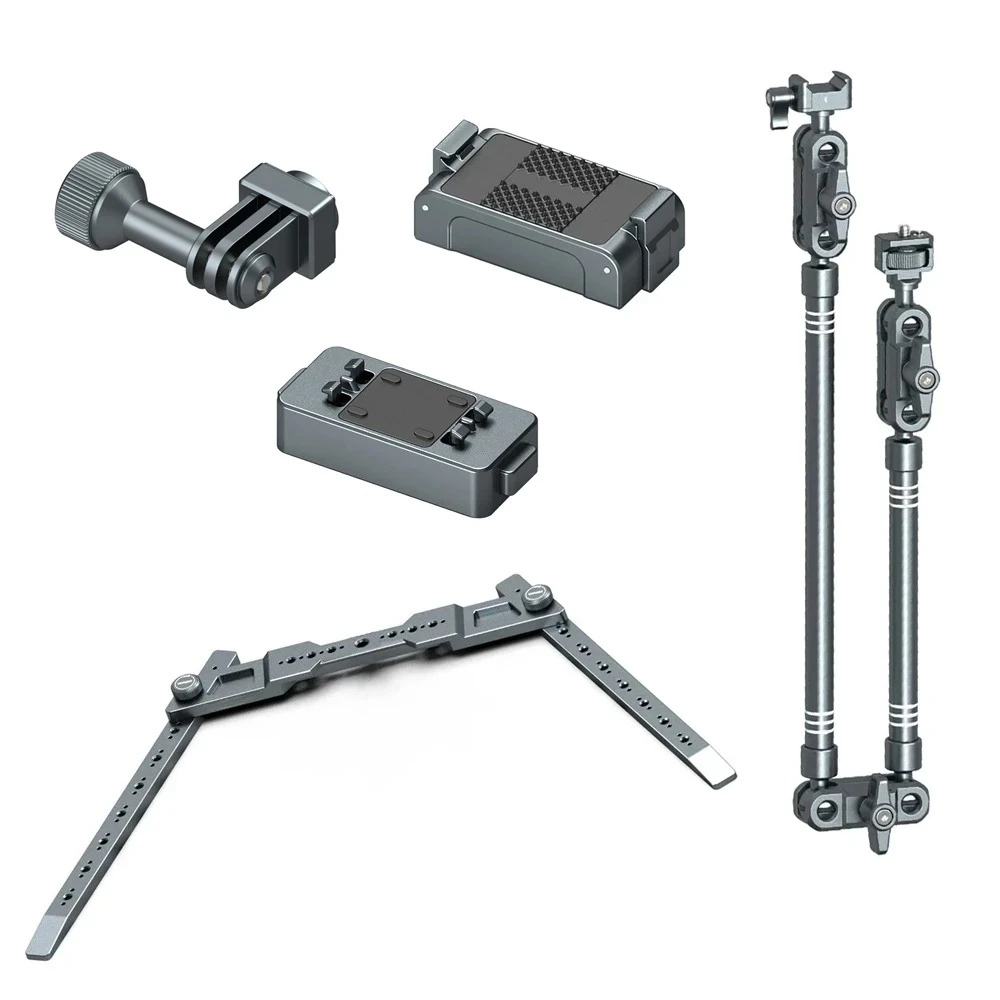 Aluminum Alloy Desktop Magic Arm with C-Clamp for Phone Insta360 DJI Gopro Action Camera Mount