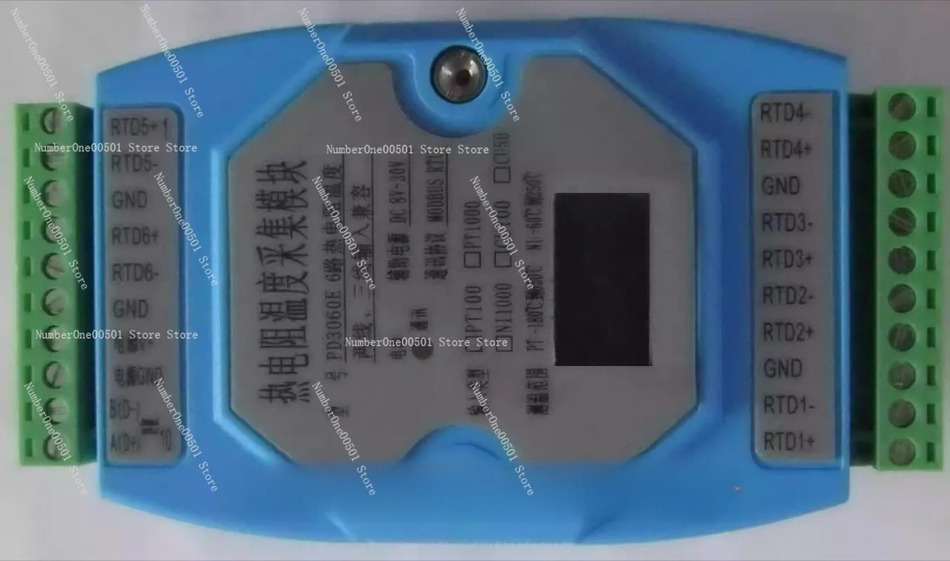 

Модуль сбора данных температуры 6-канальный (датчики PT100/PT1000/CU/NI), протокол MODBUS RTU 485, таблица проверки